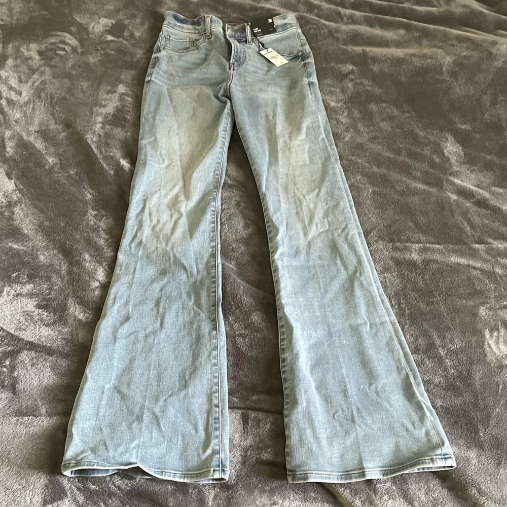 Express high rise flare jeans